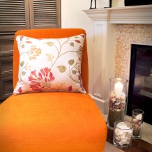 Sunnyvale Caribbean Living Room Orange Chair Tommy Bahama
