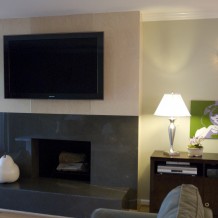 Milbrae Living Room Fireplace marble stone tv