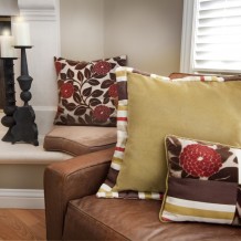 Portola Valley Family Detail Redwood City Woodside pillows candles